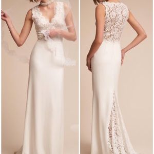 BHLDN Andora Gown - Ivory Size 2